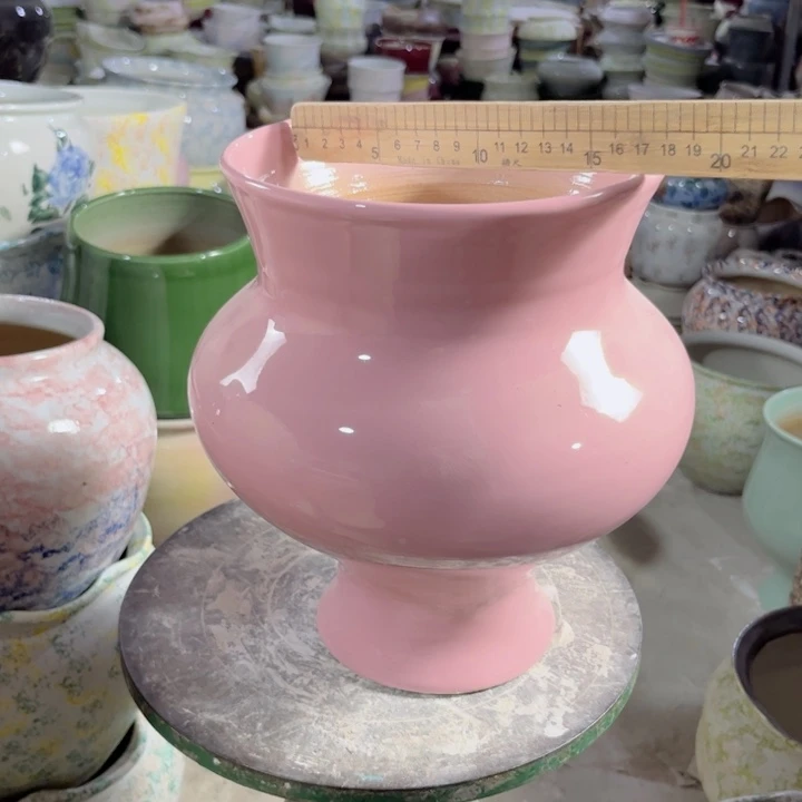 瓷片口16高24 满58给一只盆