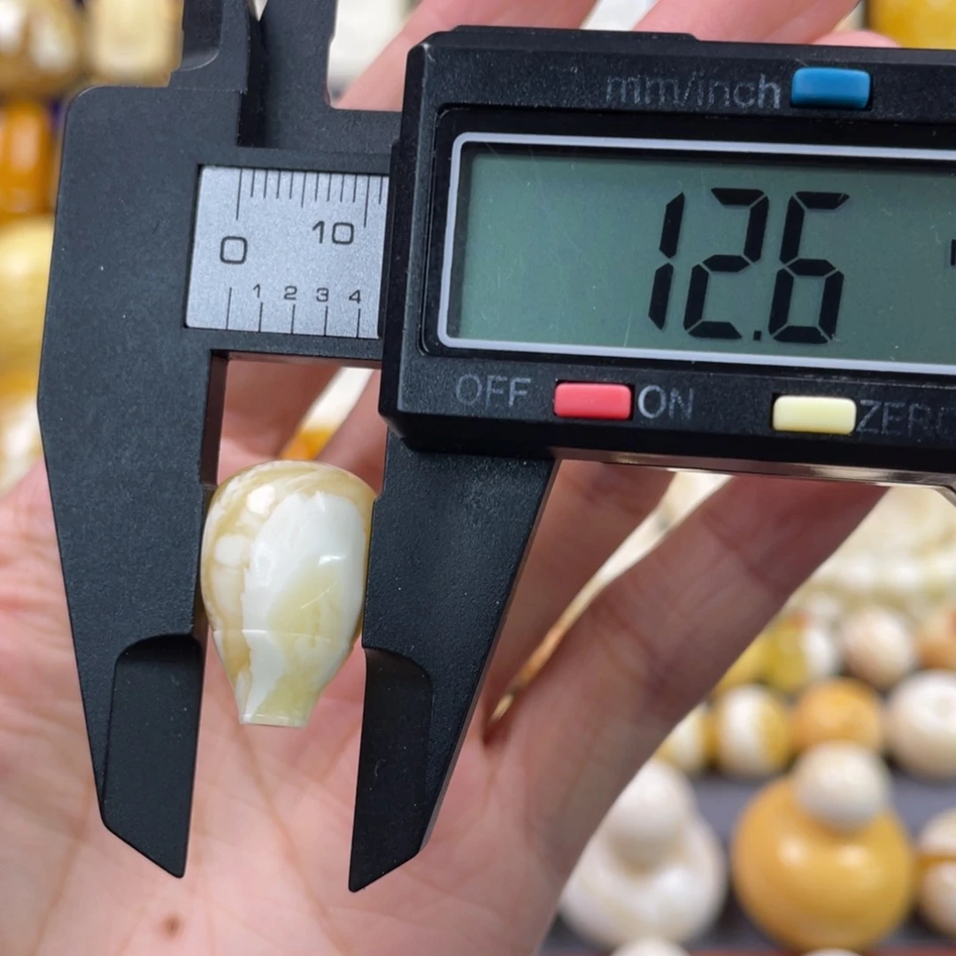 蜜蜡裸石未镶嵌琥珀蜜蜡三通配饰