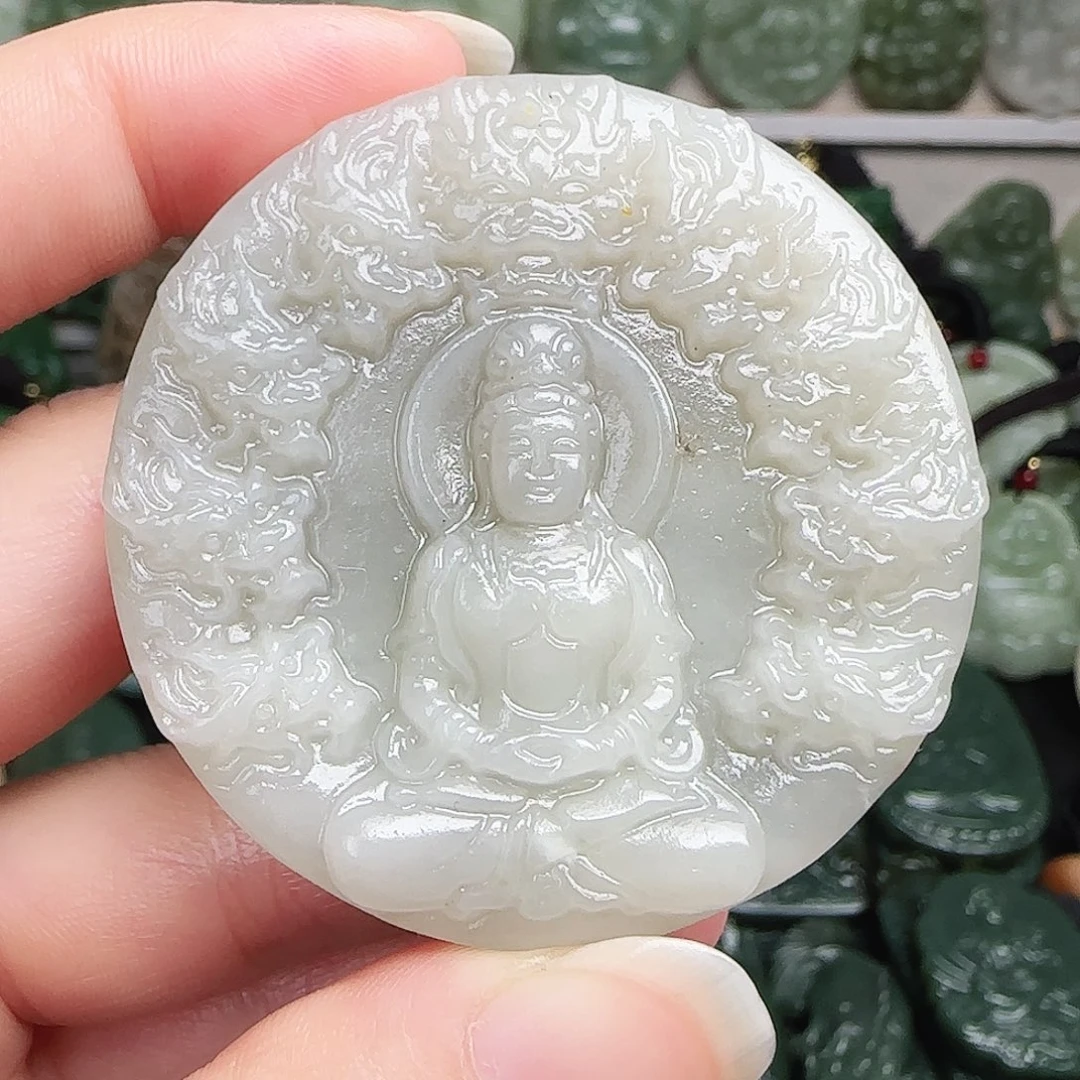 和田玉未镶嵌颈饰