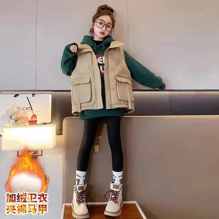 韩范时尚百搭姐弟马甲339