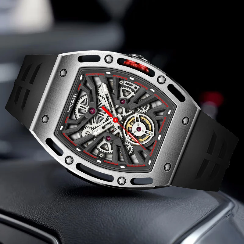 【全国联保】【专柜正品】理查系列高端酒桶型全自动机械腕表