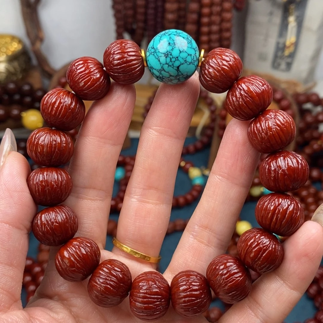 猴头核桃吊坠土豪15+绿