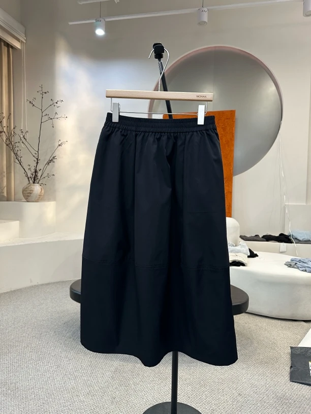 【墨涵精选】拼接花苞韩版百搭减龄显瘦休闲半裙27371