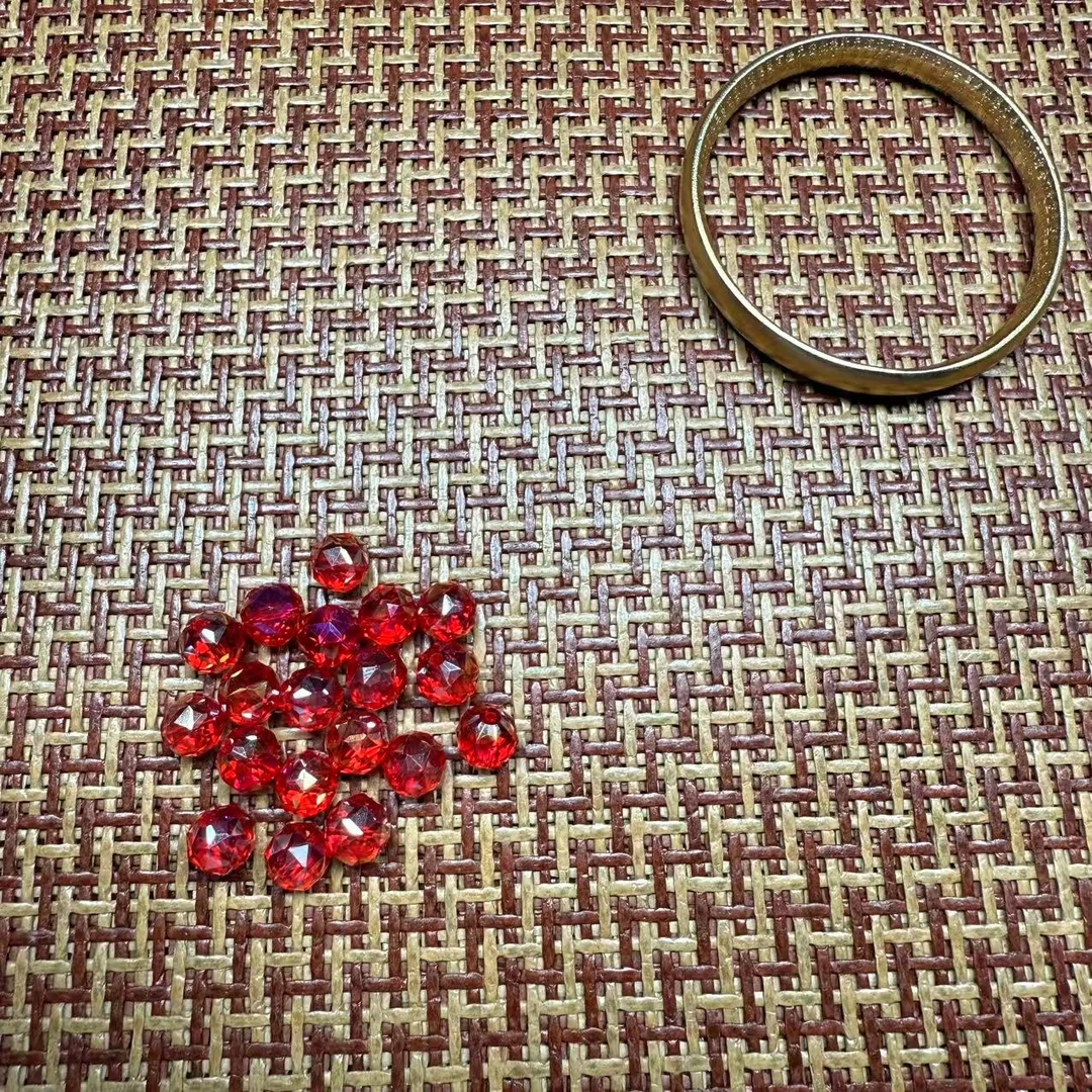 小红精美红宝设计diy珠子配手镯J49（发一