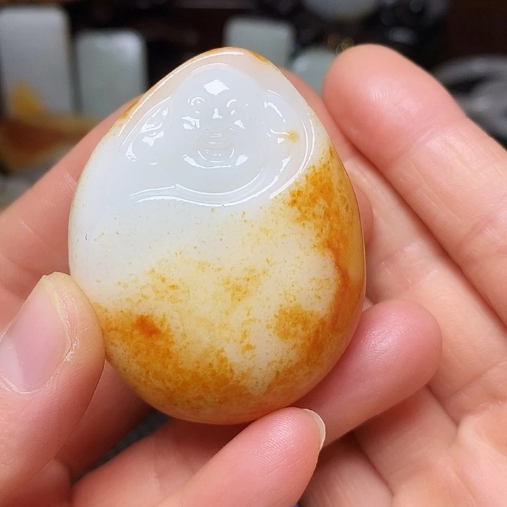 5***5和田玉未镶嵌挂件