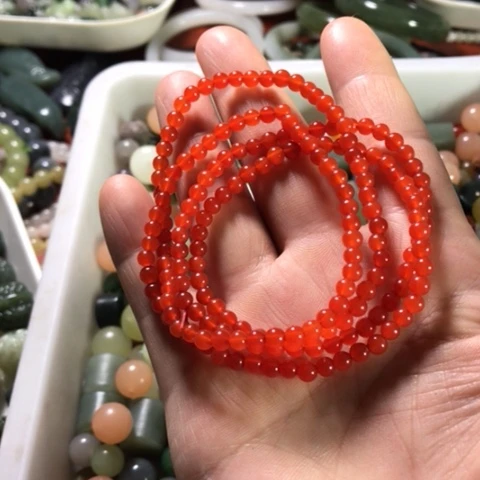 未镶嵌南红玛瑙珠宝半成品
