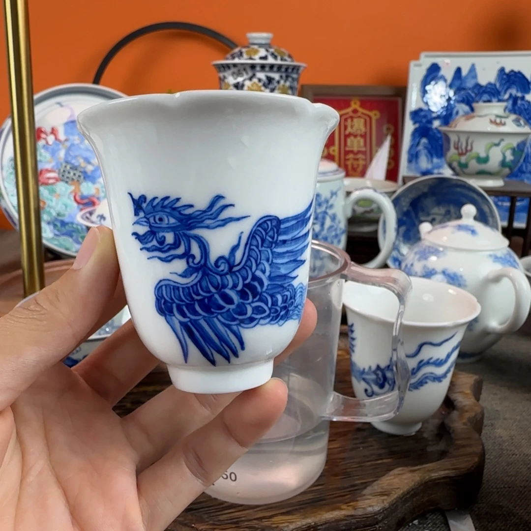 瓷片景德镇手绘青花瓷器064