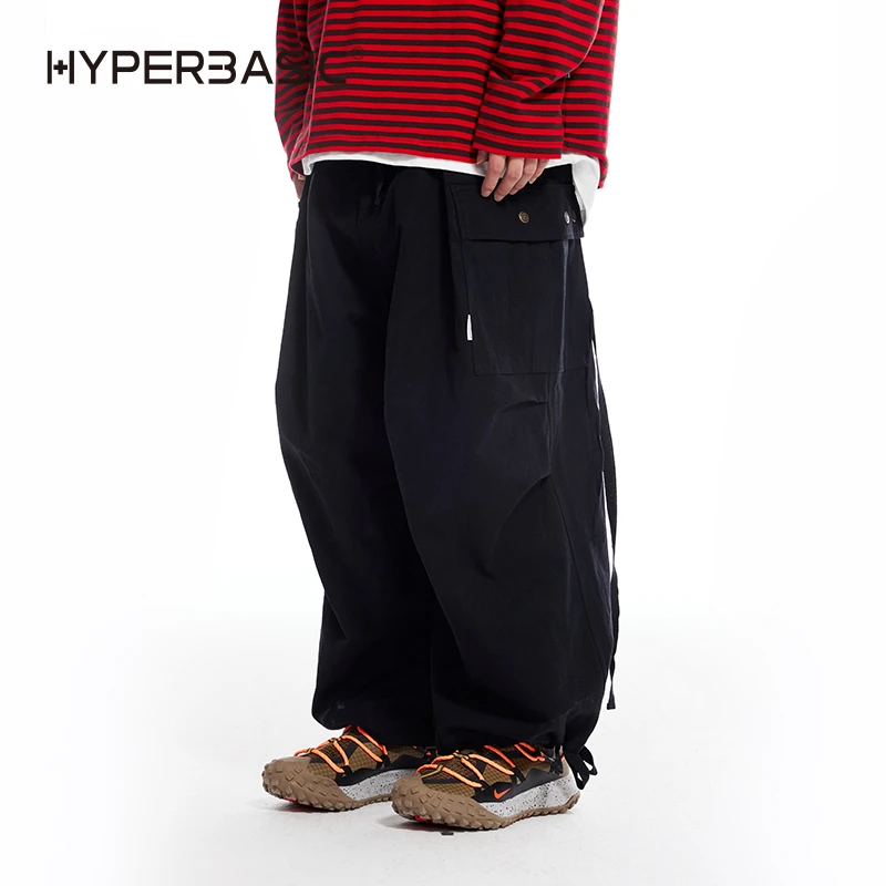 【KGOODS】HyperBasic日系工装裤潮牌男女抽绳束脚裤宽松休闲长裤