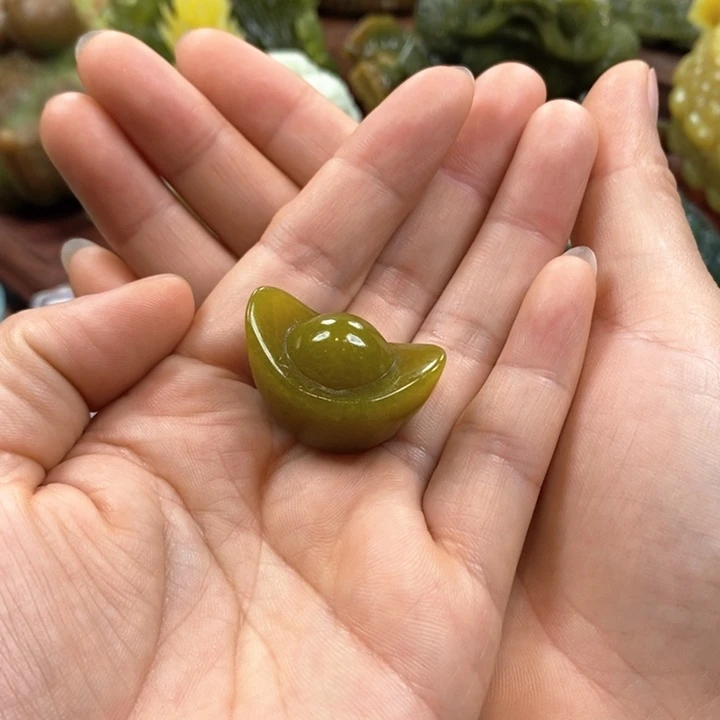 蛇纹石玉未镶嵌手把元****·
