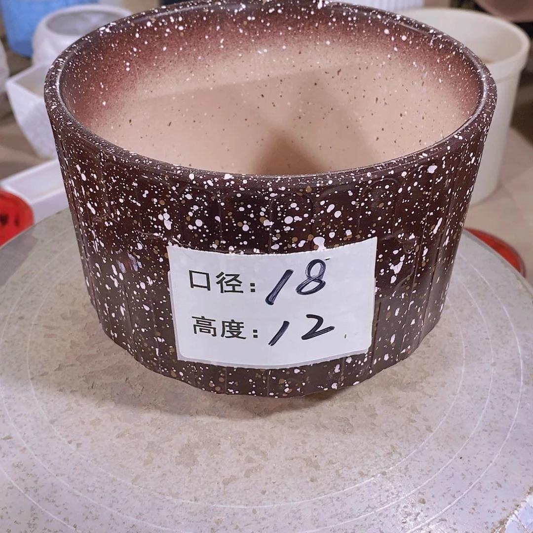 【闪购商品】红陶微瑕花盆-026-1个咖啡