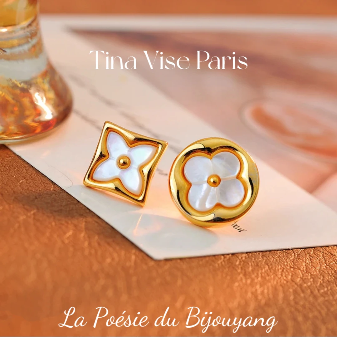 铜合金耳饰 A413《埃及艳会》法⭐️ Tina Vise Paris 缇娜薇斯 耳钉