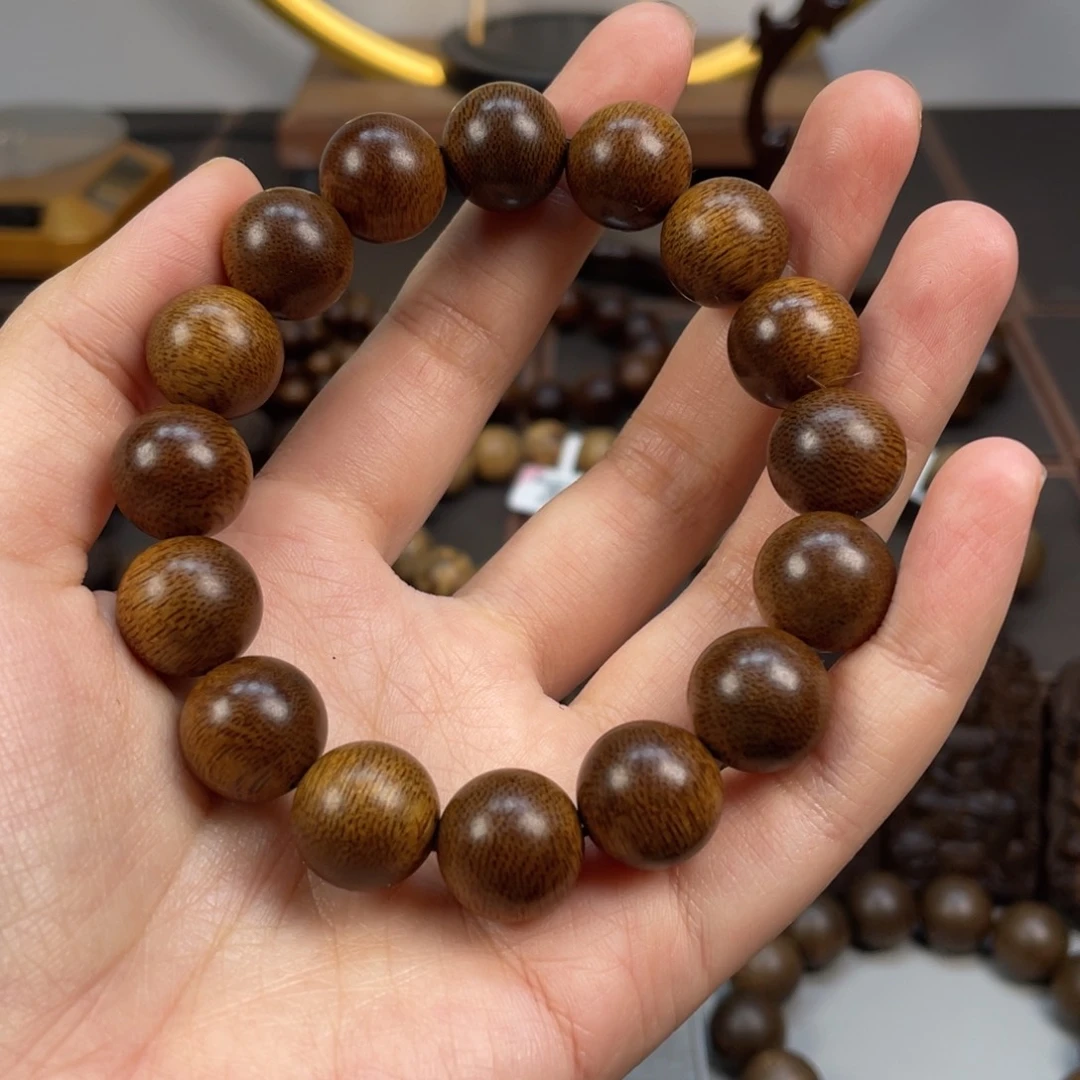 火***沉香手串越南芽庄白棋楠沉香