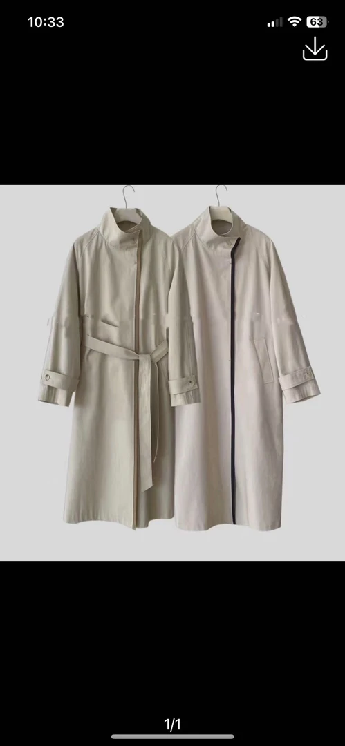 品牌孤品长款休闲风衣