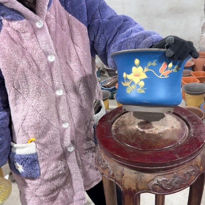 紫砂紫砂花盆口径