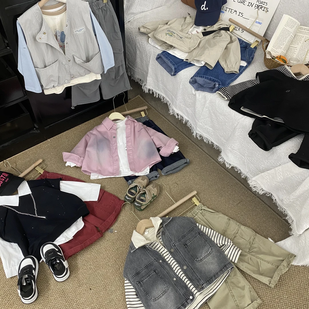 【2025春款201】2025年春季新款儿童休闲百搭时尚套装韩系风格春款