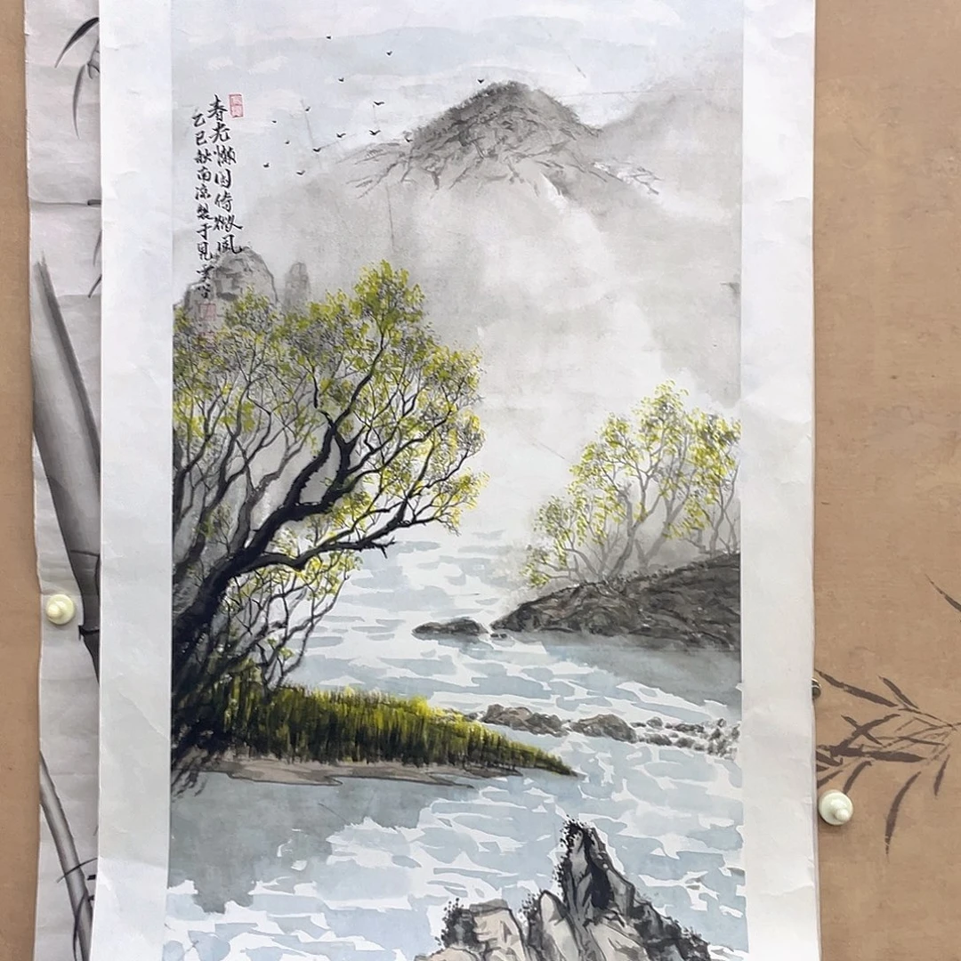 国画手绘国画，山水原创