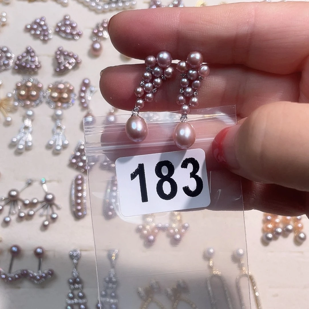 合金淡水珍珠耳饰崽***甜