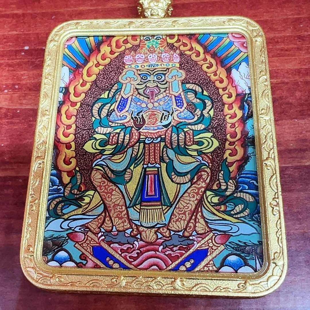 吊坠幸*儿全手绘热贡唐卡扎基拉姆