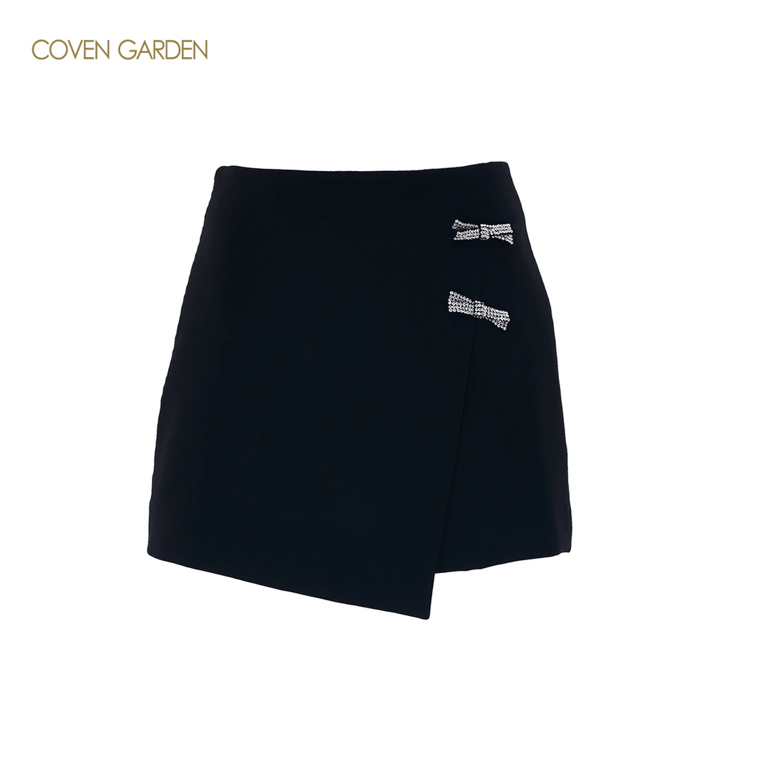 【哥文花园】2025夏季新款百搭高腰显瘦梭织短裤女减龄CSA2064400