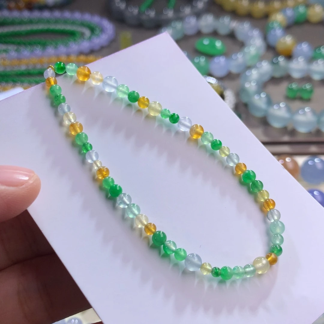 翡翠手链未镶嵌卡2.5～4