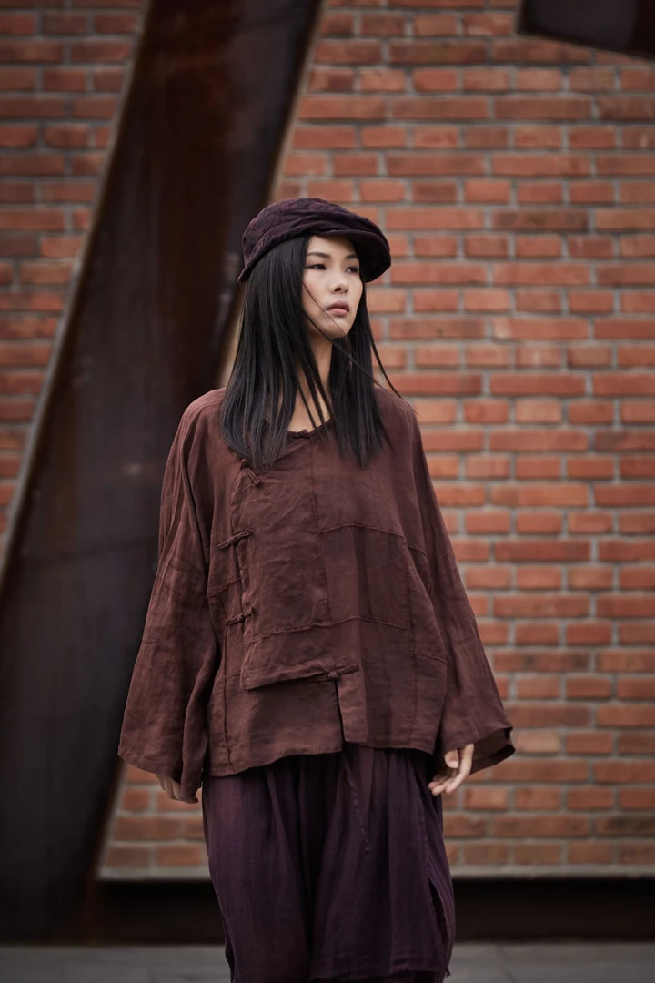 麻依者原创夏季短款上衣M-111