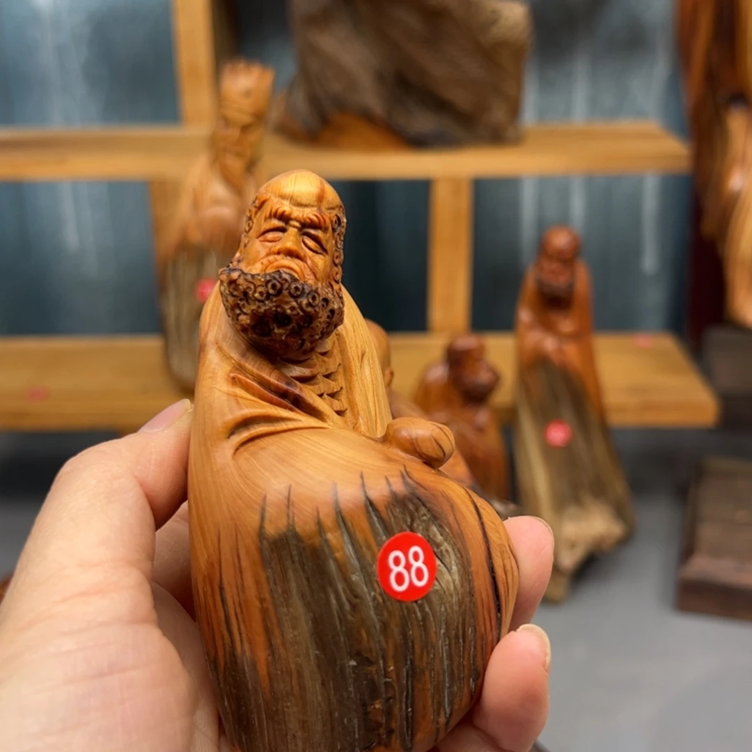 3***6木崖柏木摆件手把件，