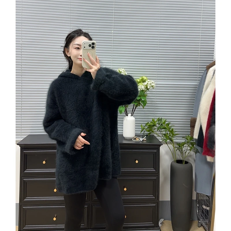 【这种小动物毛毛】“阔版巫师帽”慵懒风帽衫125