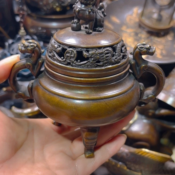 铜器摆件收收藏藏