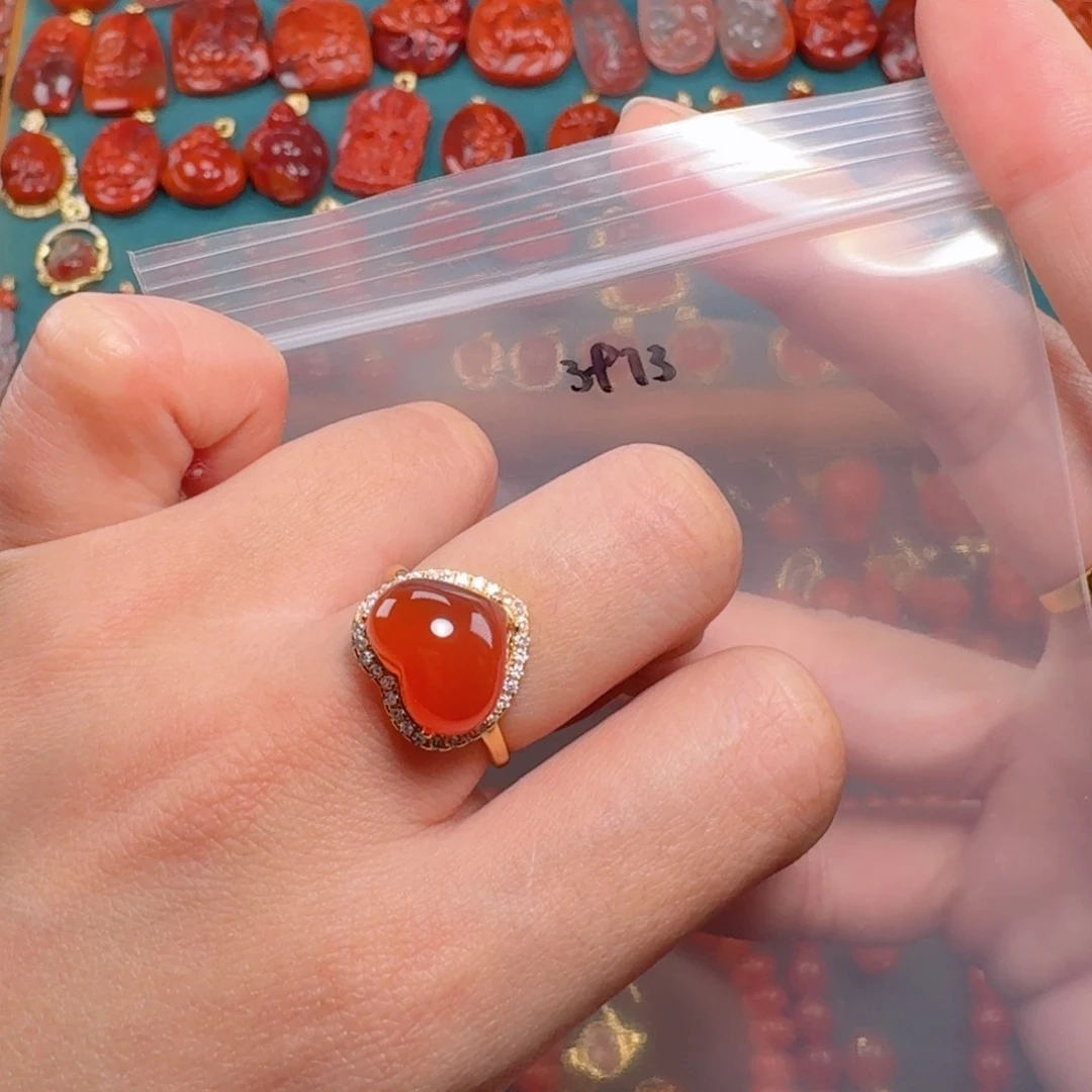 南红玛瑙南红银S925镶嵌