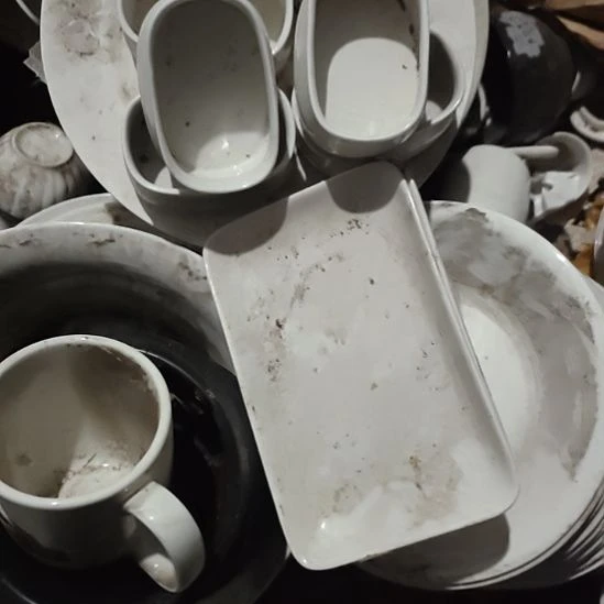 瓷发三个长方盘，国营四厂库存