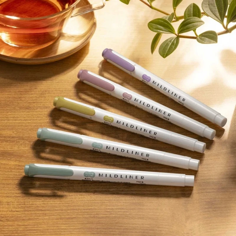 斑马荧光笔新色5支