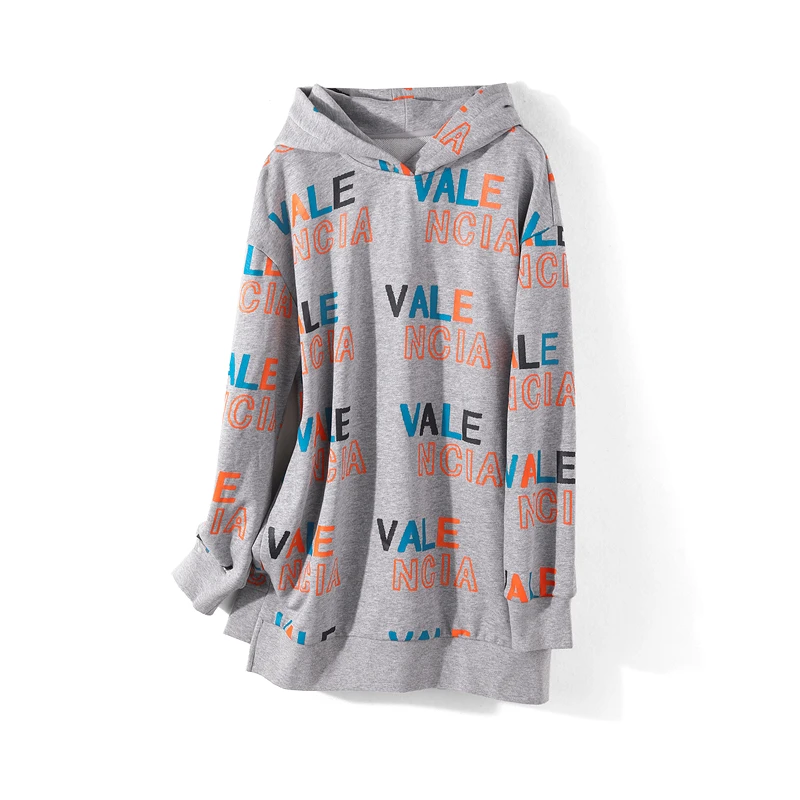 27014【莫系列】舒适印花连帽卫衣2041072-1