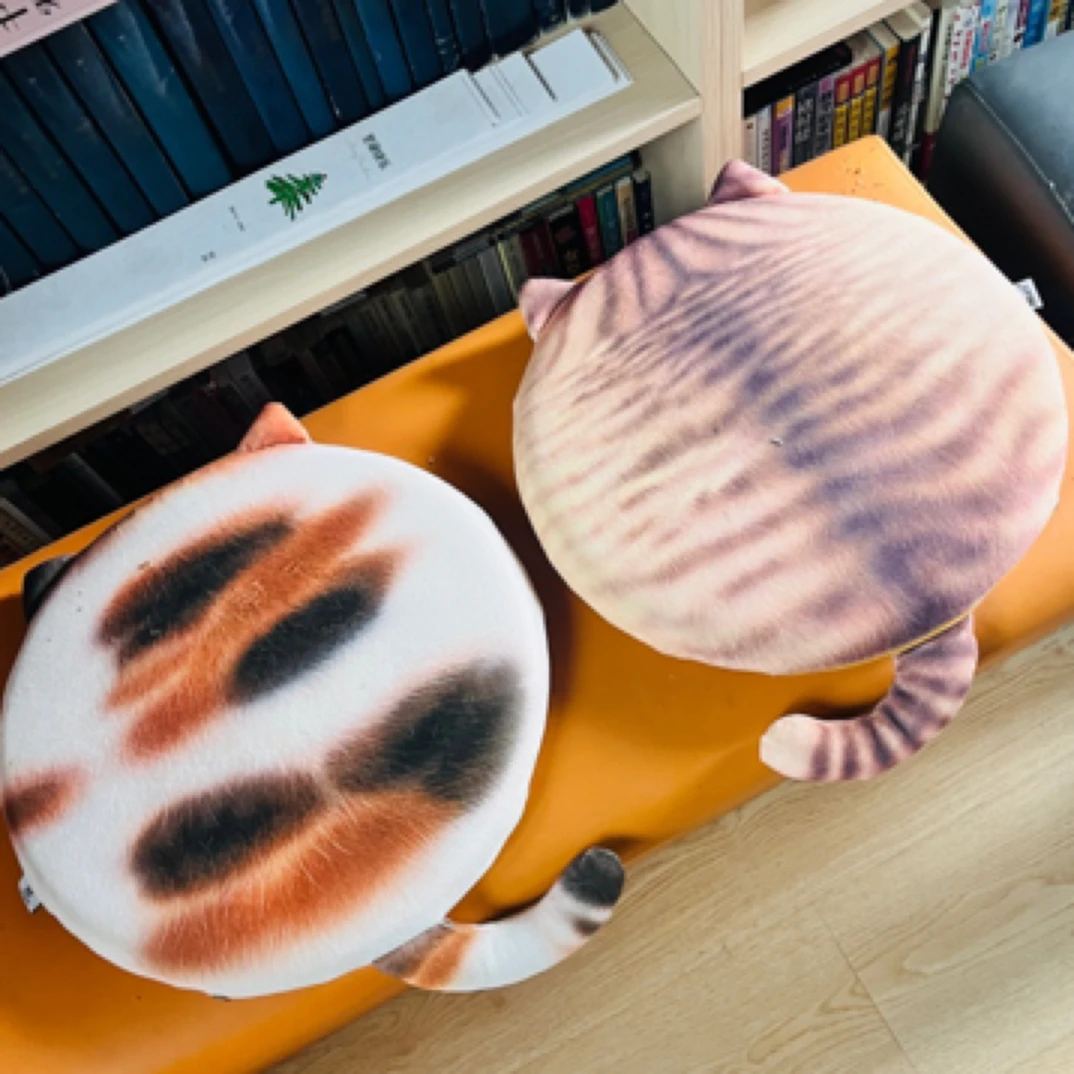 猫咪猫猫坐垫卧室专用坐垫ins风高颜值搞怪坐垫记忆棉高档