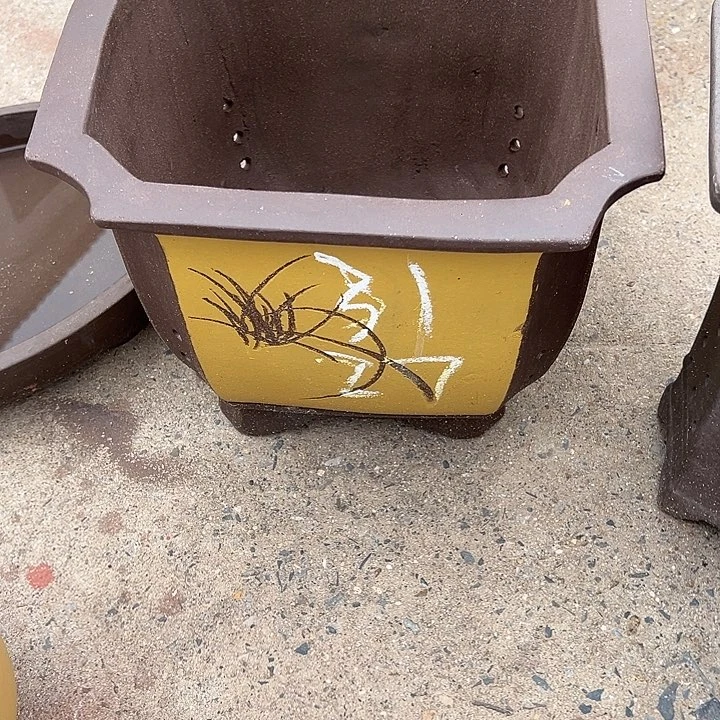 紫砂花盆透气花盆