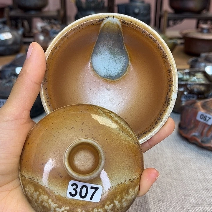 裸柴烧陶瓷手工茶器