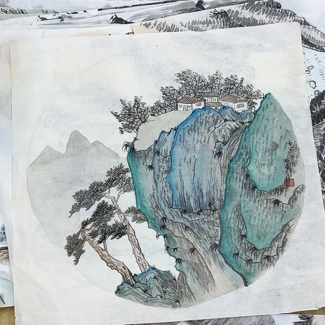 国画小尺幅手绘作品