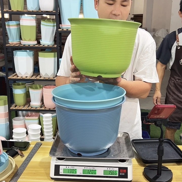 矮陶口30高21混色3个无托