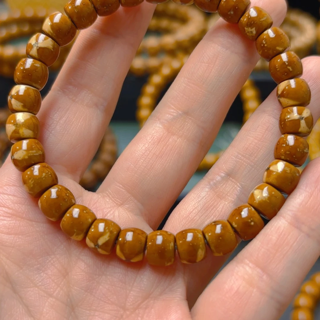 【闪购商品】菩提起*紫金鼠奔驰标花皮手串