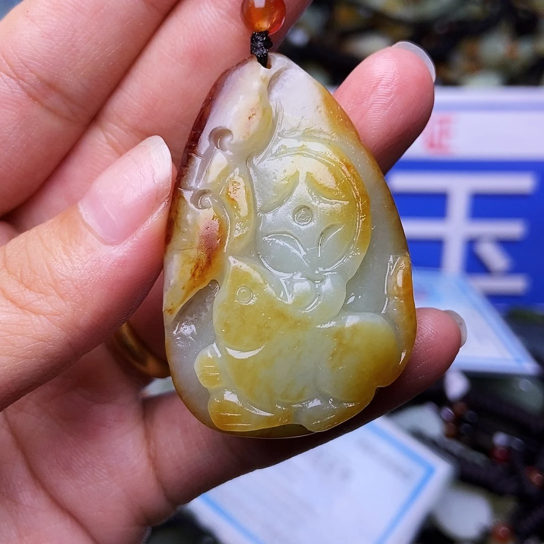 和田玉未镶嵌颈饰