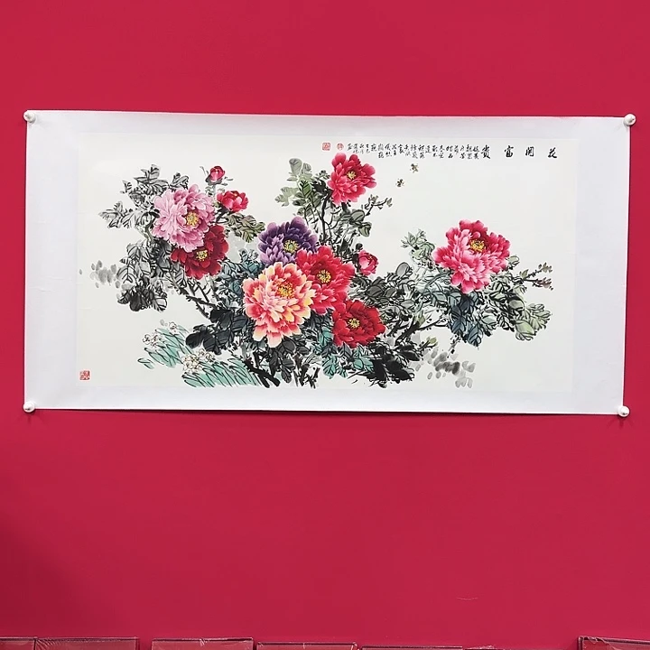 国画精品纯手绘8平尺