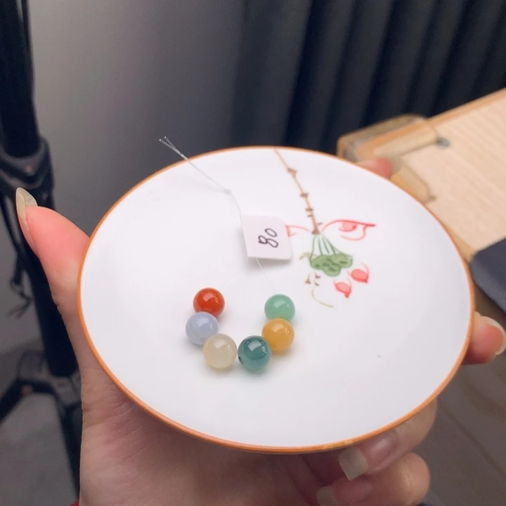 翡翠未镶嵌手链翡翠y1207 卡7.8