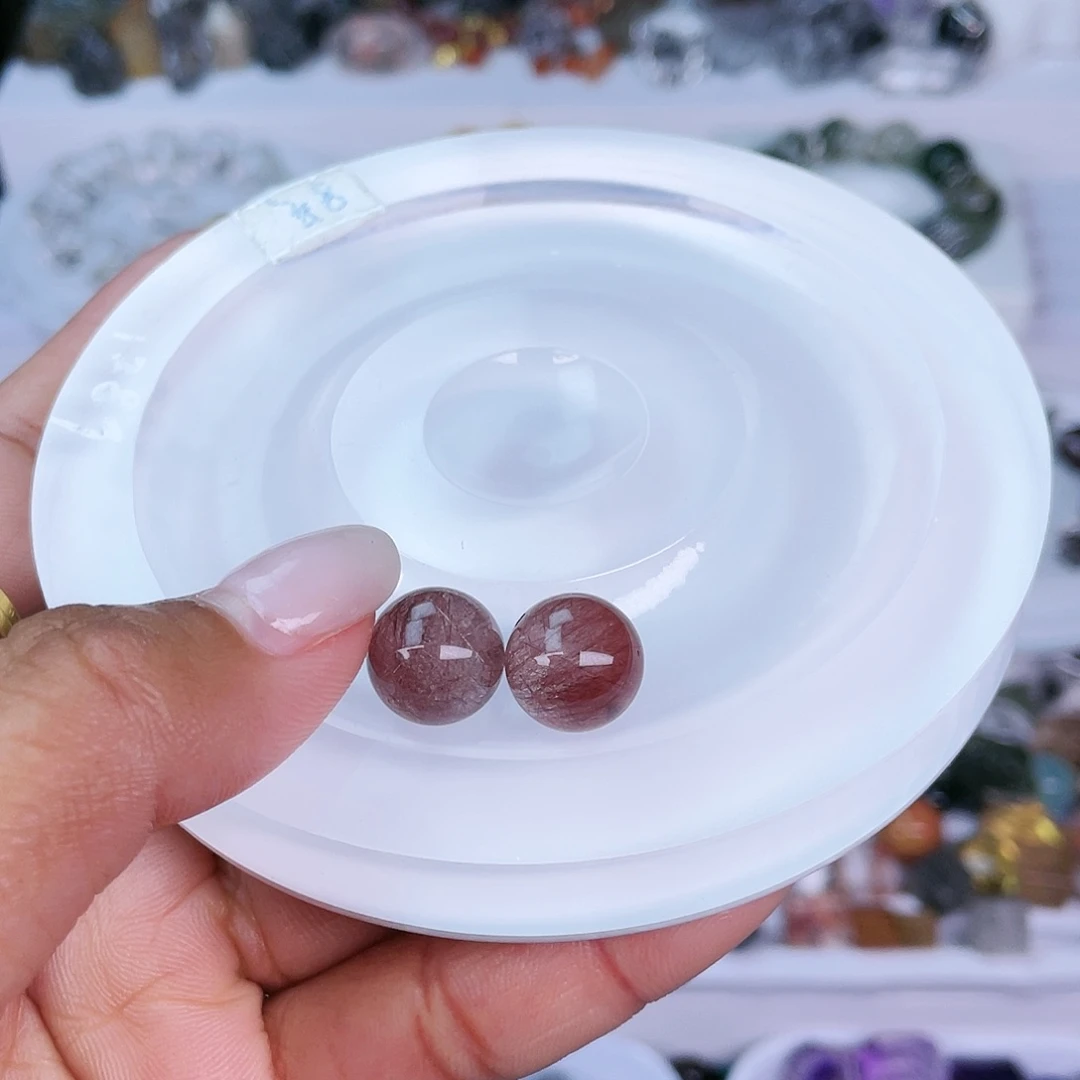 水晶单珠打孔不退不换未镶嵌