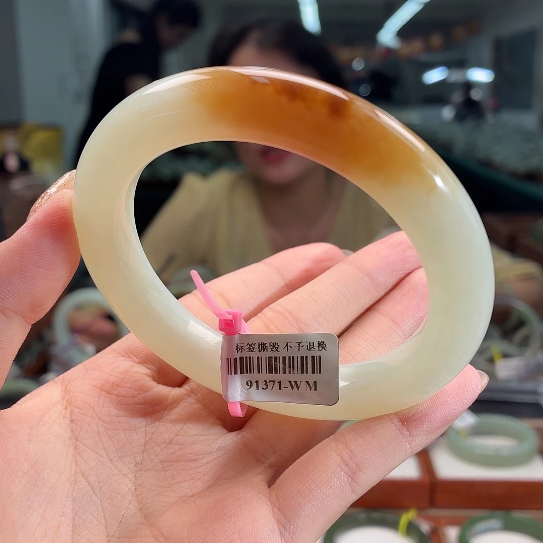 和田玉手镯未镶嵌596061