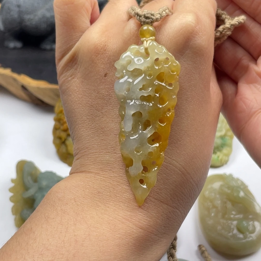 朵***朵定制翡翠未镶嵌叶子