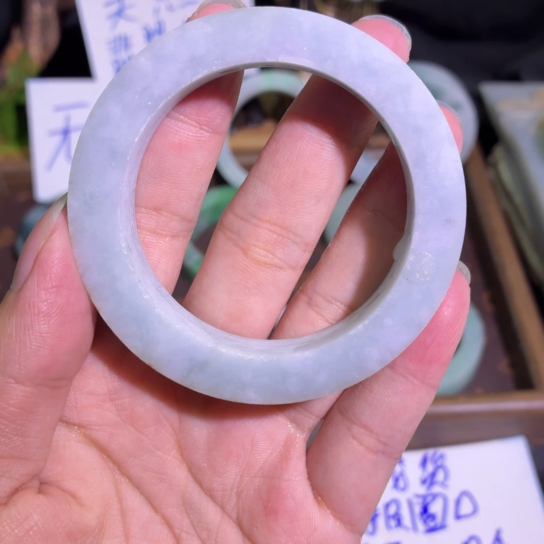 定制翡翠未镶嵌翡翠A货毛胚手镯定制