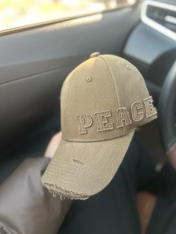 PE硬顶美式复古做旧破洞棒球帽女春秋新款大头围显脸小鸭舌帽男