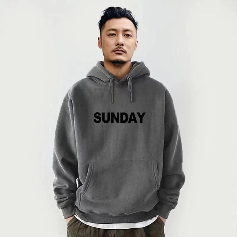 连帽卫衣休闲秋冬季新款加绒加厚外套男生重磅帽衫长袖上衣外套潮