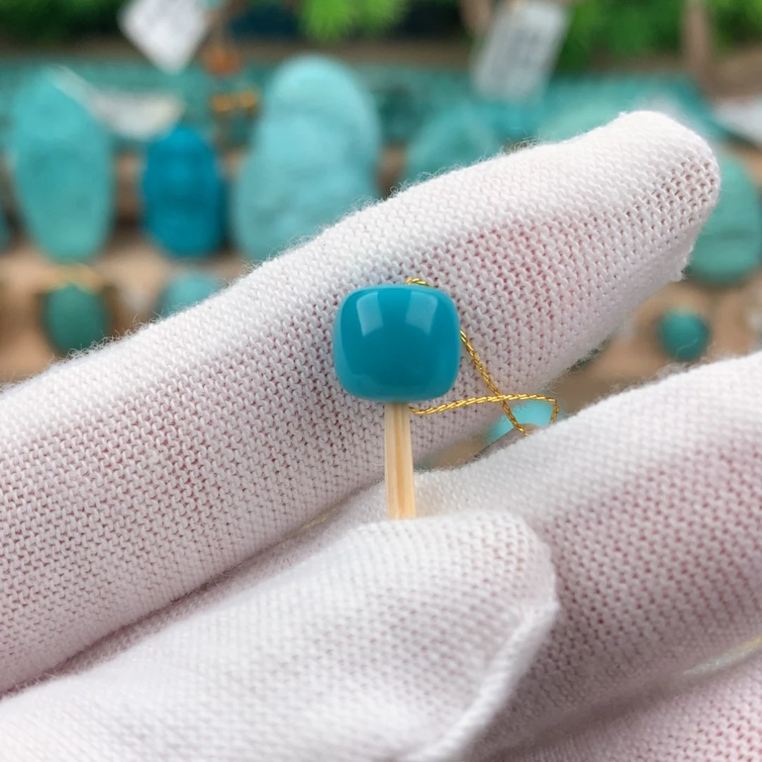 绿松石配饰未镶嵌卡8*7.5