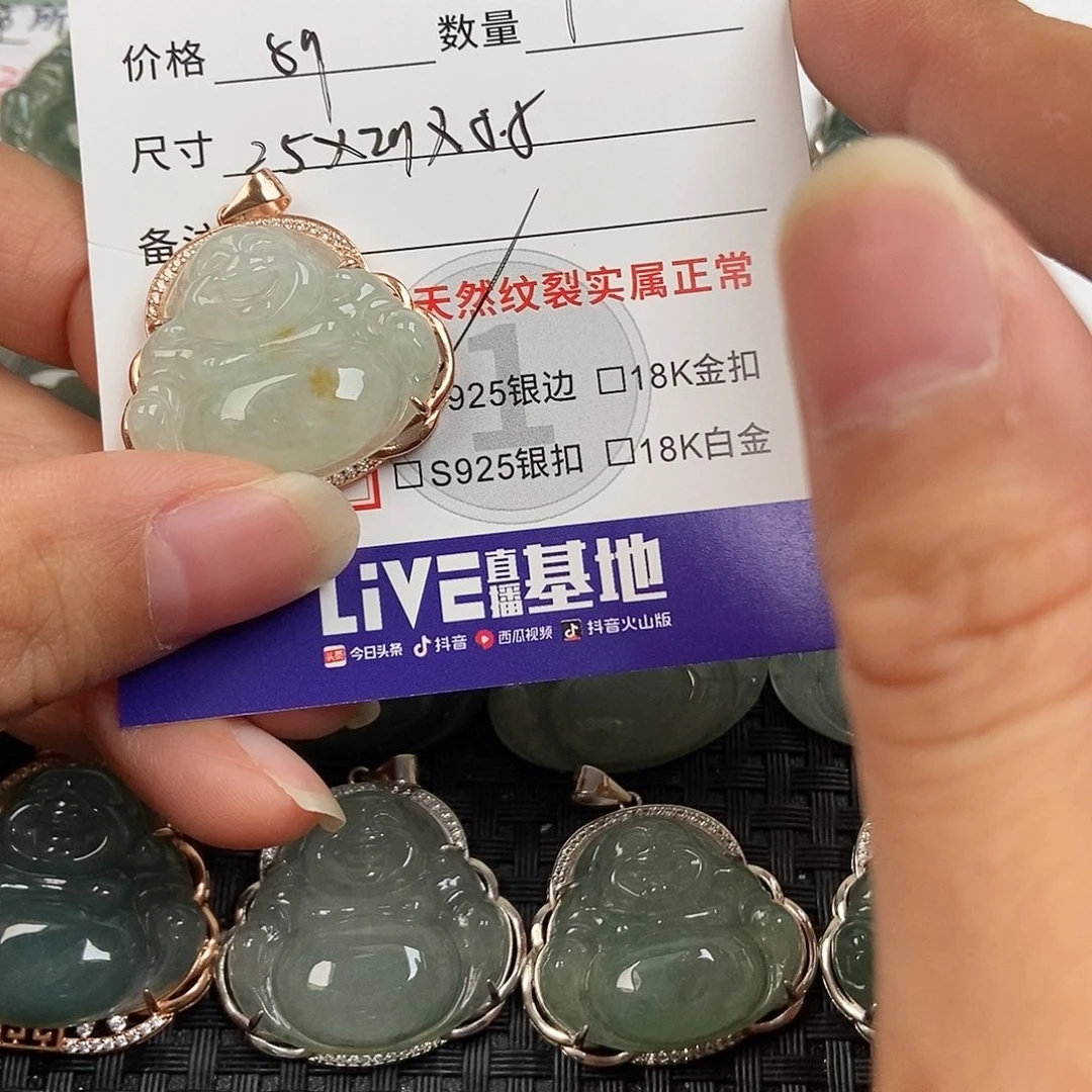 翡翠银S925镶嵌颈饰