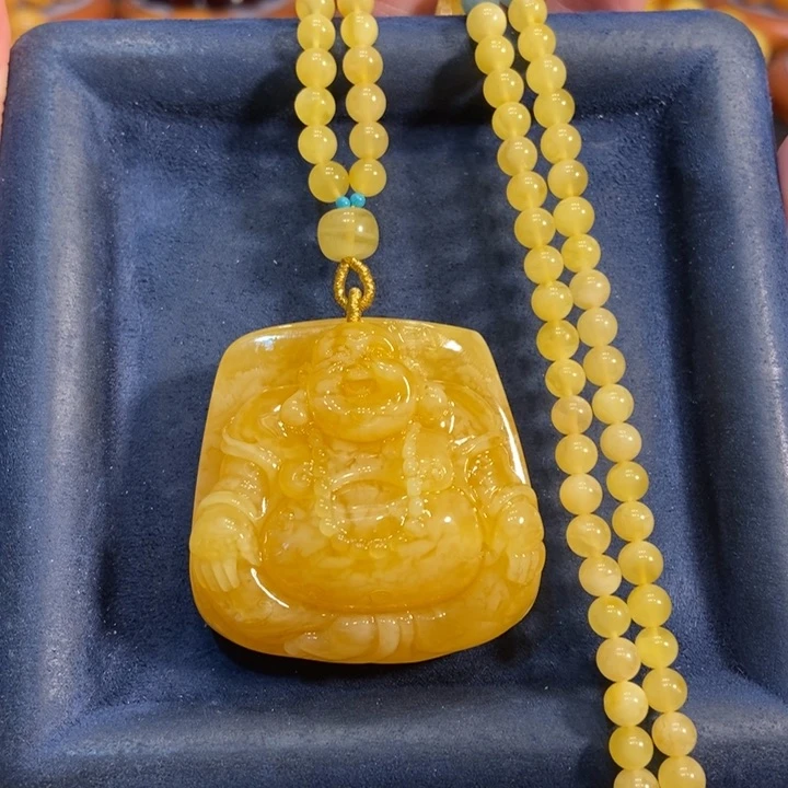 蜜蜡颈饰未镶嵌蜜蜡